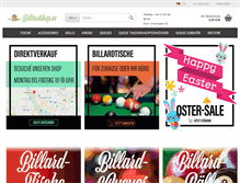Tablet Screenshot of billardshop.at
