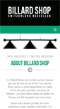 Mobile Screenshot of billardshop.ch